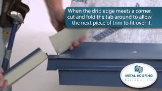 How to flash Metal Roofing Systems Drip Edge Installation [upl. by Otxilac452]