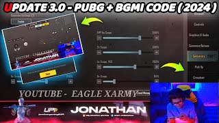 UPDATE 30  JONATHAN SENSITIVITY  JONATHAN SENSITIVITY CODE  JONATHAN CONTROL CODE  PUBGBGMI [upl. by Messing437]