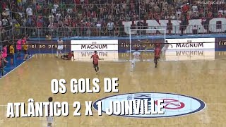 Os gols de Atlântico 2 x 1 Joinville pela final da Liga Nacional de Futsal [upl. by Josiah]