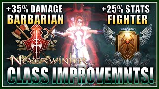 HUGE Damage Buffs to Barbarian Stat Buffs to Fighter Bard Songblade Rework Started  Neverwinter [upl. by Aivirt406]