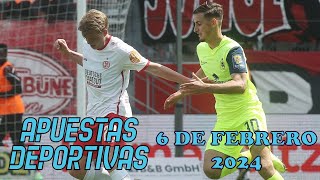 Apuestas deportivas para el 6 de febrero de 2024 [upl. by Mutz]