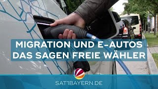 Europawahl 2024 in Bayern Freie Wähler über Migration und EAutos [upl. by Rennerb]