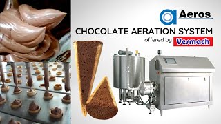 Aerated Chocolate Cone using Aeros Chocolate Aeration System offered by Vesmach [upl. by Enaid]