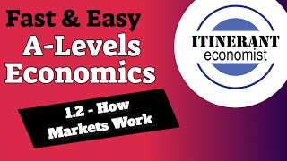 ALevel economics  12  How markets work [upl. by Naesad30]