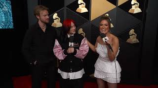 Watch BILLIE EILISH amp FINNEAS OneOnOne Interview  2024 GRAMMYs [upl. by Lytsyrk]