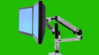 Ergotron LX Dual LCD Arm Stacking Review [upl. by Eilegna]