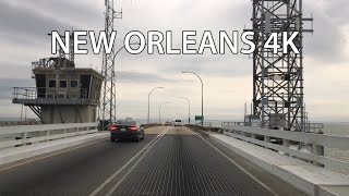 New Orleans 4K  Worlds Longest Bridge  Lake Pontchartrain Causeway [upl. by Gabriellia]