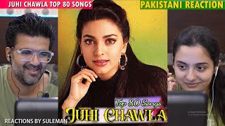 Pakistani Couple Reacts To Juhi Chawla Top 80 Songs  Part 1 [upl. by Rochette253]