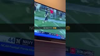 Game winner for Navy football earlier football Navy military [upl. by Basilio162]