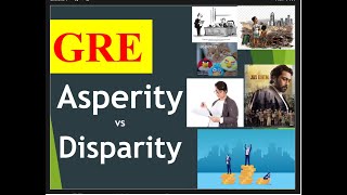 ASPERITY Meaning  DISPARITY Meaning  confusing GRE words with images  gre vocabulary [upl. by Savitt]