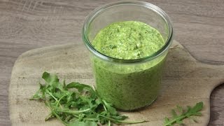 Schnelles RucolaWalnuss Pesto köstlich amp gesund aus dem Thermomix vegan [upl. by Ddahc]