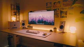 A Cozy Desk Setup You Can Probably Afford [upl. by Kcinomod213]