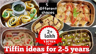 5 nutritious Tiffin recipes for toddlersTiffin ideas for 4 years oldIndian tiffin box ideas 4 year [upl. by Ettessil]