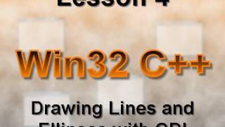 C Win32 Lesson 4 Drawing Lines and Ellipses with GDI [upl. by Adalie382]