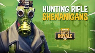 Hunting Rifle Shenanigans  Fortnite Battle Royale Gameplay  Ninja [upl. by Wight366]