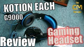 KOTION EACH G9000 Test Gaming Headset TRRS 35mm  USB A LEDLicht [upl. by Oribelle]