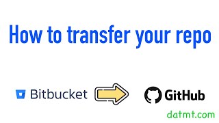 How To Import Repository From BitBucket To Github Preserve Commit History [upl. by Divadnoj]