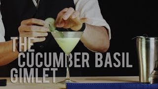 How to Make The Cucumber Basil Gimlet  Best Drink Recipes [upl. by Eilla628]