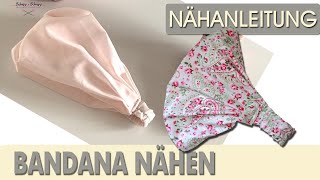 Bandana Haarband für den Sommer nähen [upl. by Idieh]