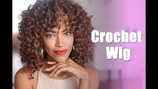 Honey Blonde Crochet Wig with Combs Tutorial  Jasmine Defined [upl. by Laius910]