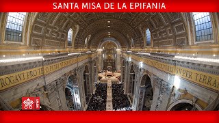 Enero 06 2020 Santa Misa en la Solemnidad de la Epifanía del Señor  Papa Francisco [upl. by Nanreh558]