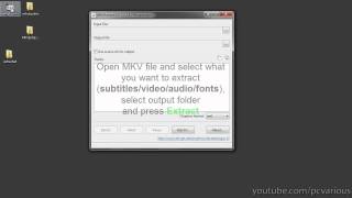 Extract Subtitles Fonts Audio Video from MKV [upl. by Rehpotsirh]