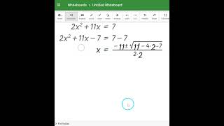 Solving a Quadratic Equation at Mathnew [upl. by Abibah380]