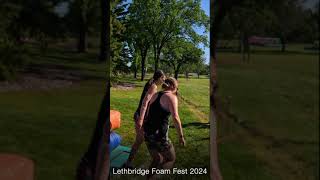 Letbridge 5K Foam Fest 2024 foam lethbridge albertatourism canada funrun [upl. by Ientirb555]