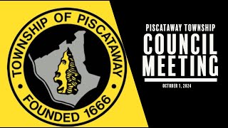 Piscataway Township Council Meeting October 01 2024 [upl. by Caressa447]