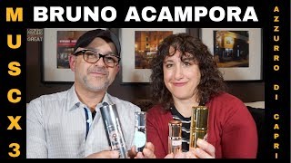 Bruno Acampora Fragrances Musc Musc Extrait Gold Musc Azzuro Di Capri Review  USA Samples GVWY [upl. by Ttoile]