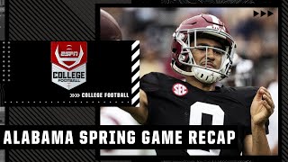 Alabama Crimson Tide spring game recap  ESPN College Football [upl. by Olia]