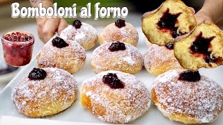 BOMBOLONI al forno SOFFICISSIMI con Marmellata [upl. by Ahpla709]