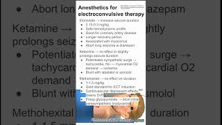 Anesthetics for electroconvulsive therapy [upl. by Ailaroc]