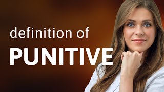 Punitive  PUNITIVE meaning [upl. by Amesari]