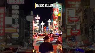 Bangkok Exploring the Vibrant Nightlife of Chinatown amp Khaosan Road travel thailand nightlife [upl. by Kira]