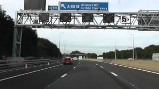 Driving On The M5 Motorway From J7 Worcester To Taunton Deane Services Taunton J25 26 England [upl. by Katz]