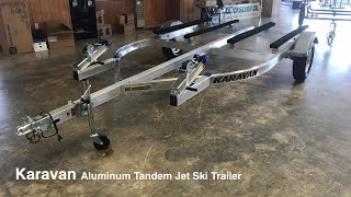 Karavan Aluminum Tandem Jet Ski Trailer For Sale [upl. by Willdon]