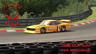 Assetto Corsa  One Hot Lap  Nordschleife Tourist  Zakspeed 80 Ford Capri Turbo DRM [upl. by Esojnauj]