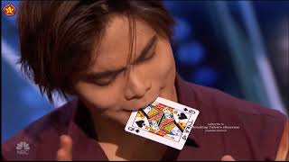 Shin Lim BEST Close UP Card Magic Americas Got Talent 2018 Auditions S13E01 [upl. by Acinemod]