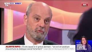 Blanquer  quotPour les épreuves spécialisées du bac arbitrer entre mars mai et juinquot [upl. by Olav]