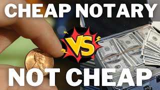 Think Twice Before Becoming The Industrys Cheapest Notary 7 Compelling Reasons [upl. by Hakkeber166]