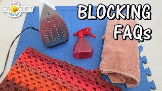 How To Block Your Crochet amp Knitting  Cotton Wool Acrylic etc All About Blocking  Part 2 [upl. by Nohtan]