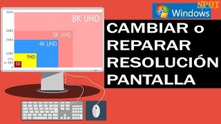 Reparar problemas con la resolución de pantalla en Windows [upl. by Noslrac889]