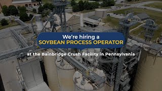 Were Hiring Soybean Process Operators in Bainbridge [upl. by Eiggam70]