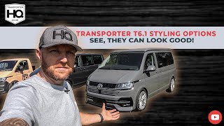 VW Transporter T61 Styling options spoilers amp splitters See they can look good  Transporter HQ [upl. by Nilerual]