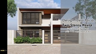 Design Idea for a TwoStorey House in 150 sqm Lot Area with 192 sqm Floor Area [upl. by Ha331]