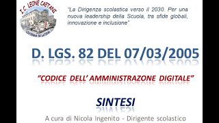 Il Codice dellAmministrazione Digitale [upl. by Shalom]