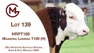 Lot 139 Mawarra Lawman T189 H [upl. by Ahsiemal799]