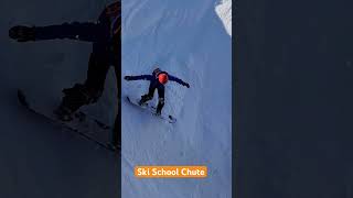 Ski School Chute l Kirkwood Ski Resort cliffjumping snowboarding kirkwood [upl. by Harrison]