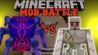 Knight Bug Vs Mutant Iron Golem  Minecraft Mob Battles  Arena Battle [upl. by Adekram654]